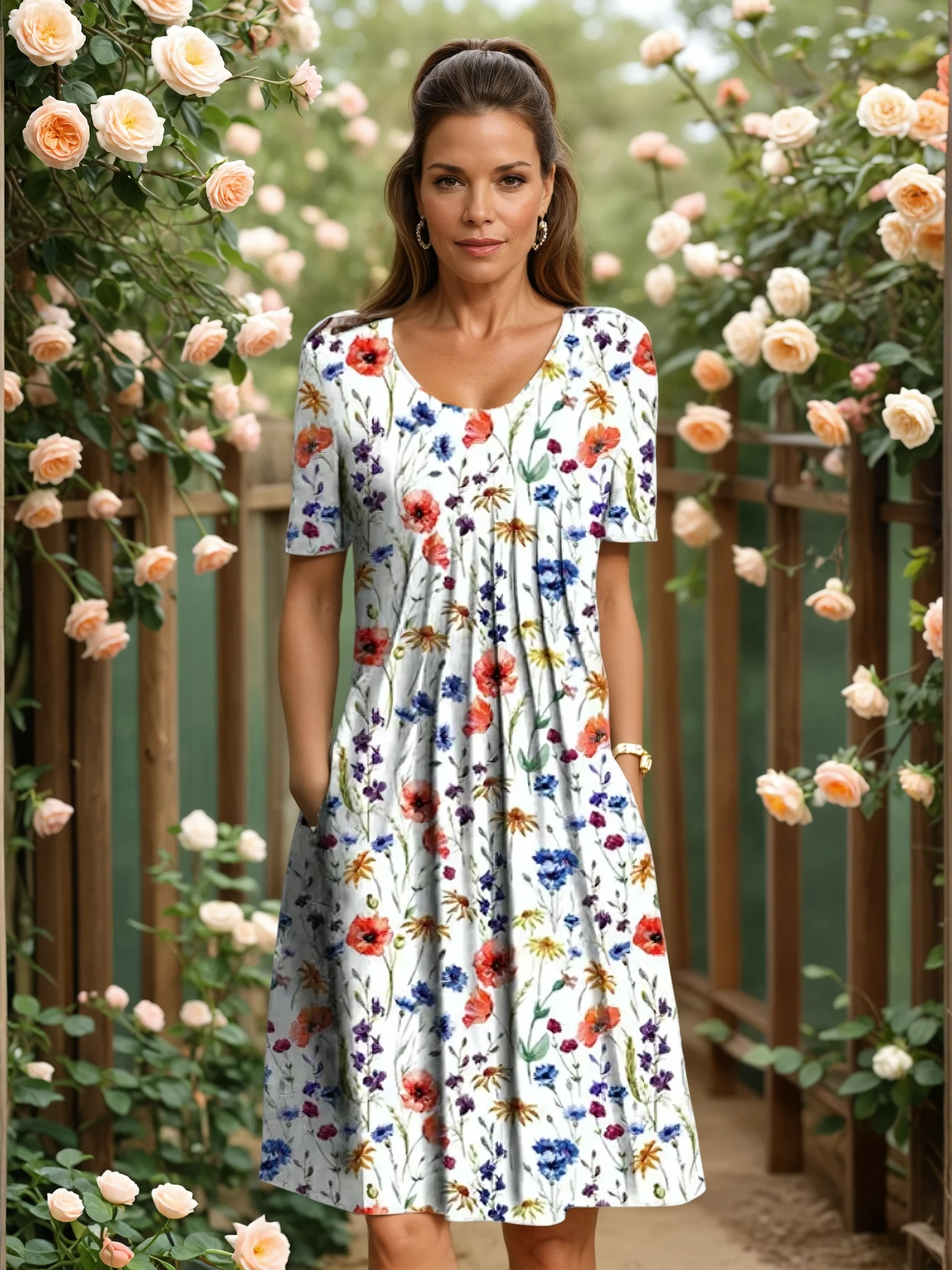 Marcelle | Robe Élégante Couvrant Le Ventre
