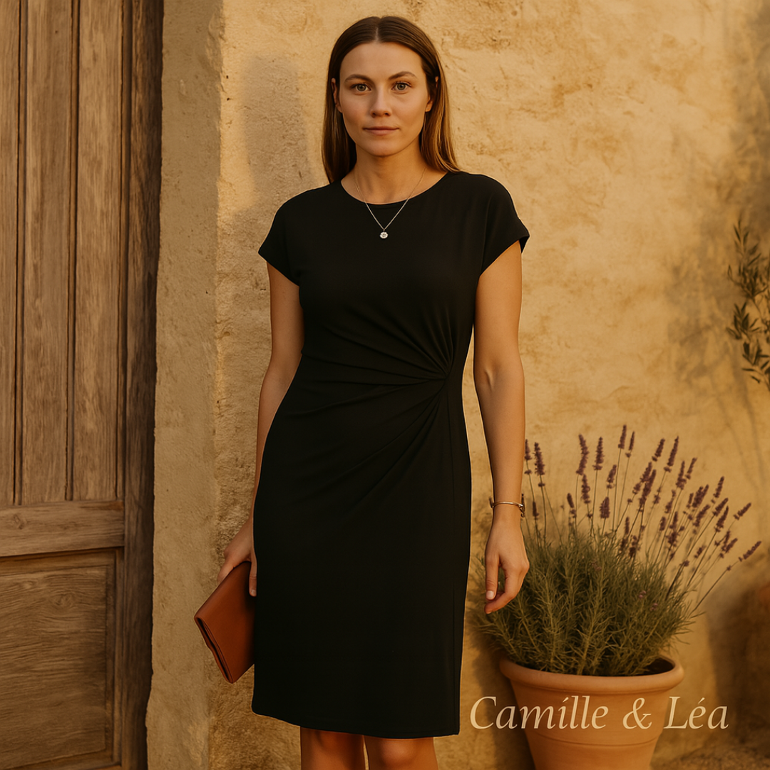 Alicah | Robe Midi Formelle À Manches Courtes