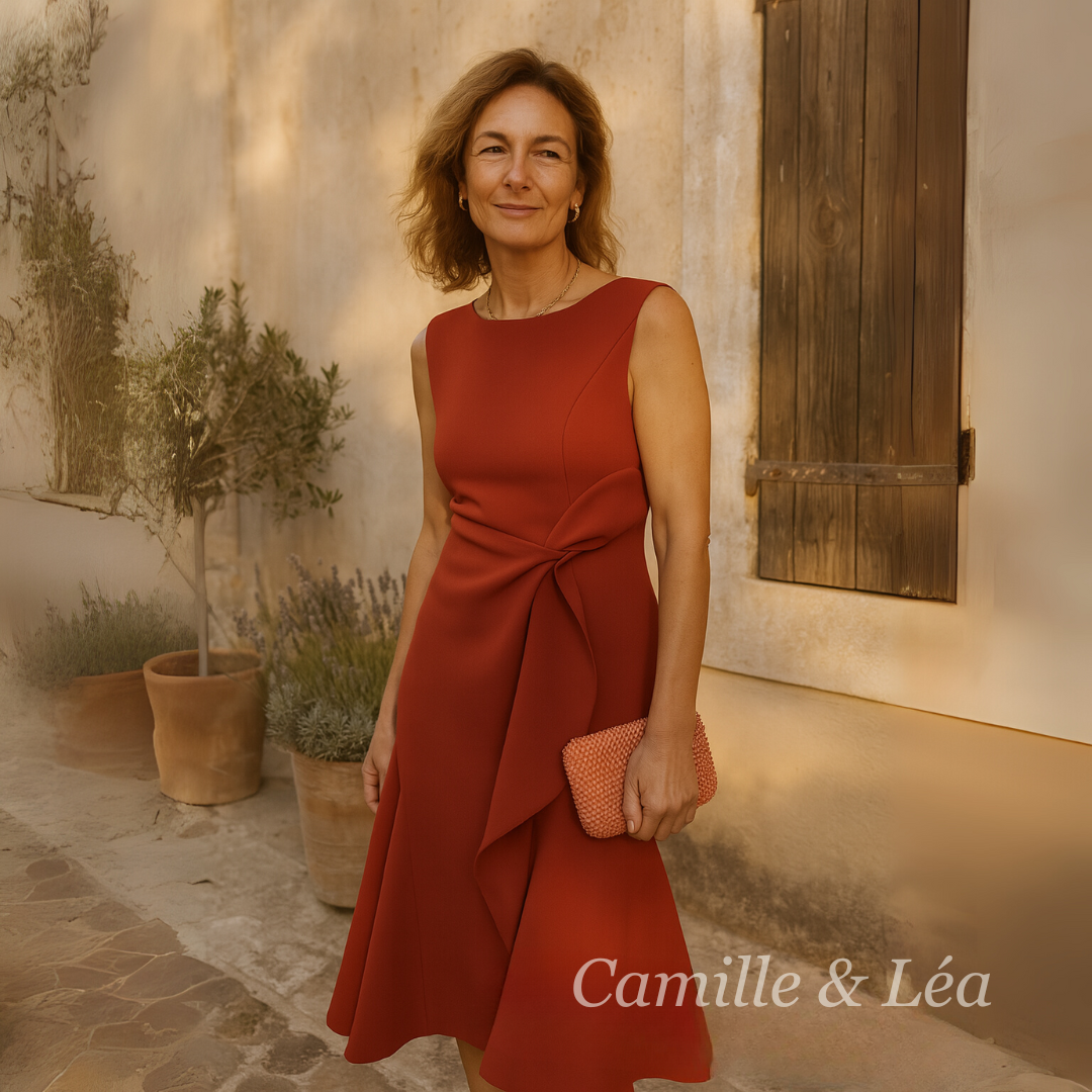 Cornelie | Robe Midi Asymétrique Drapée