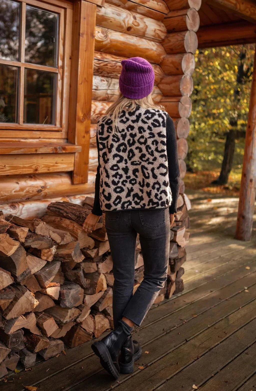 Leana | Gilet Léopard