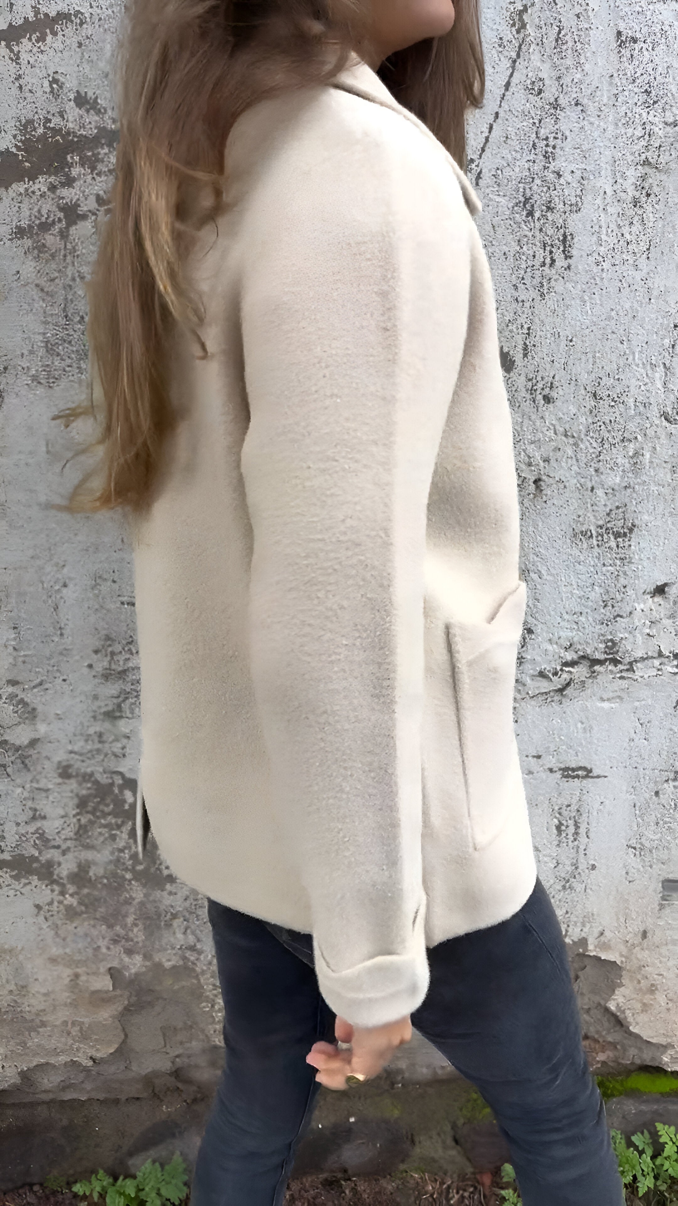 Fulvia | Veste Élégante À Revers Et Fermeture Éclair
