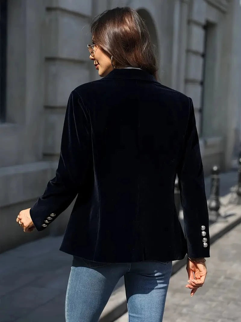 Isla | Blazer Élégant En Velours