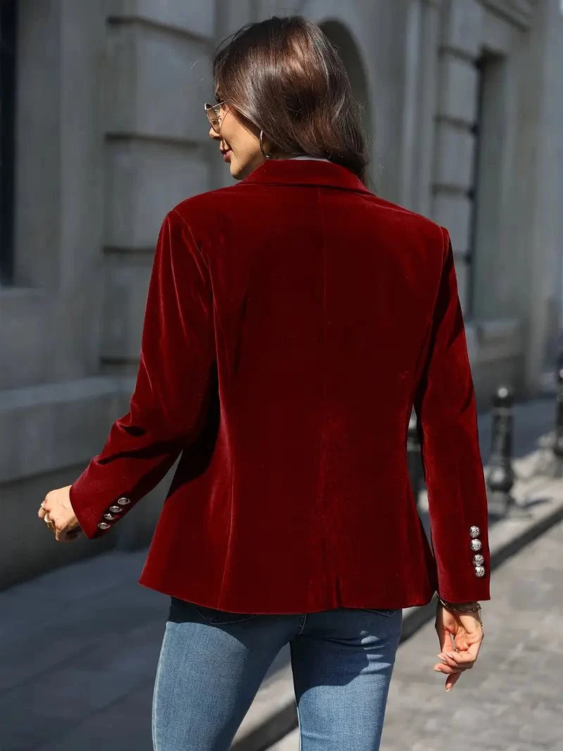 Isla | Blazer Élégant En Velours