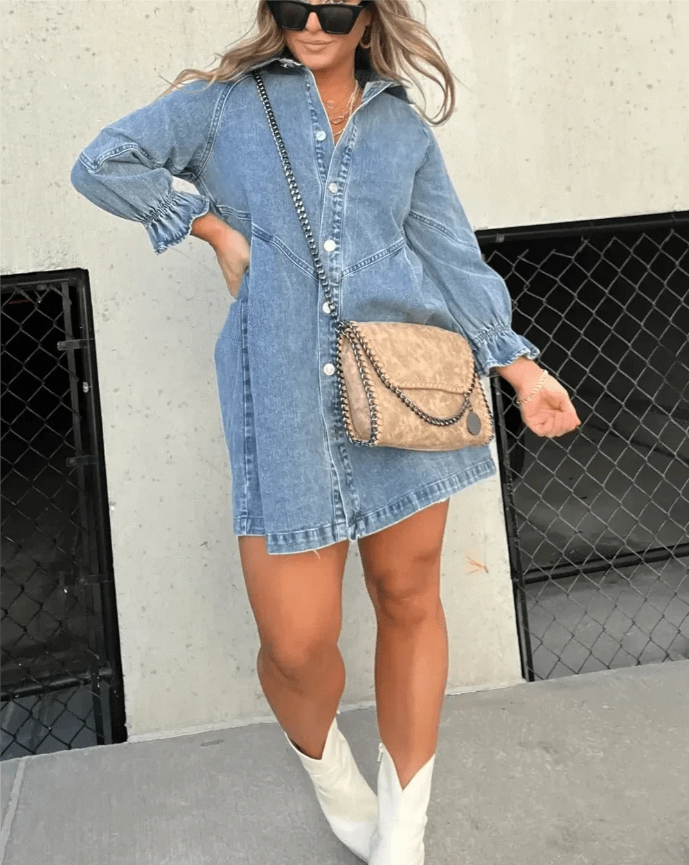 Gayelle | Chemise En Jean À Manches Longues