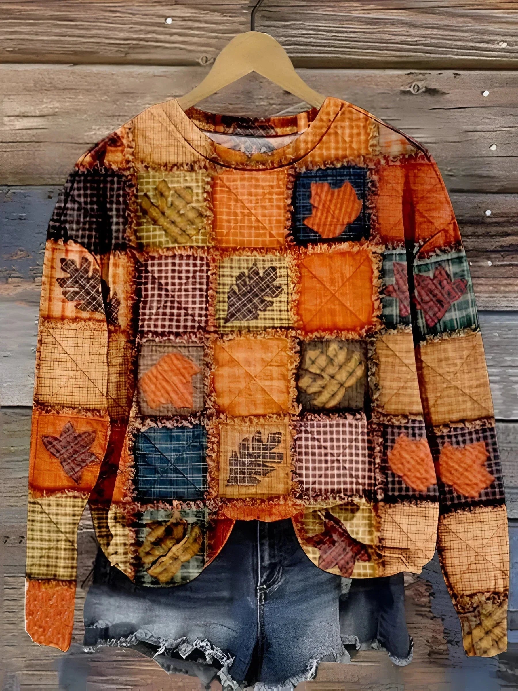 Evelien | Pull Patchwork Doux