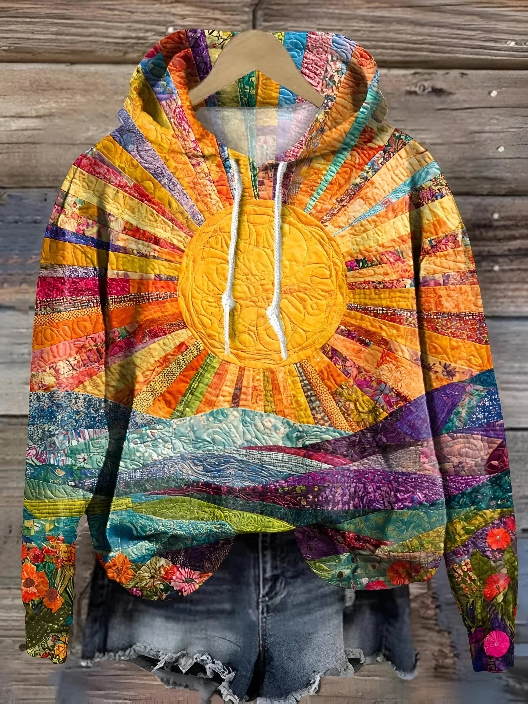 Emeline | Sweat à Capuche Aux Couleurs du Lever du Soleil
