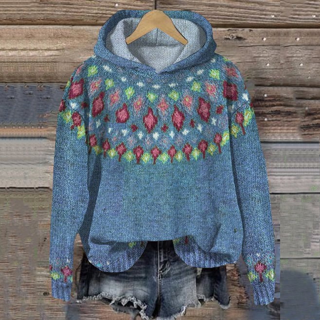 Carole | Sweat à Capuche Nordique Chaud