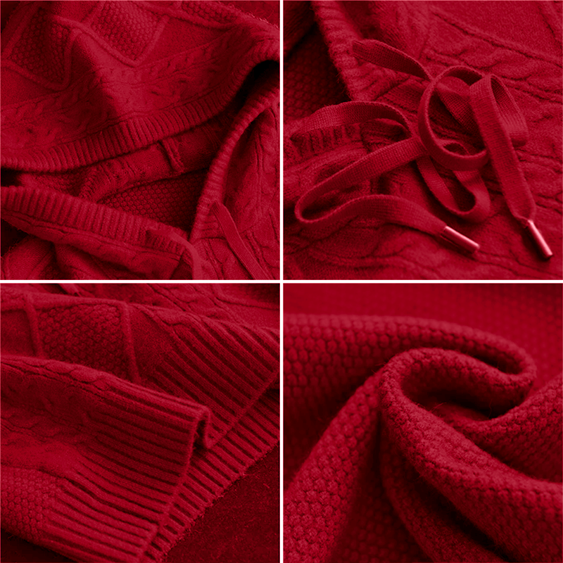 Leonie | Pull Jacquard à Capuche
