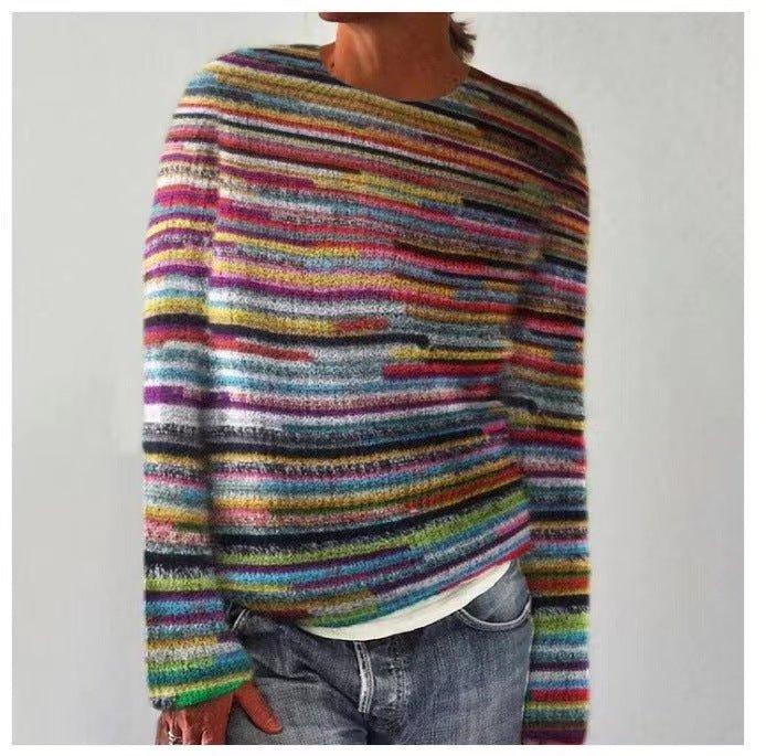 Carola | Pull Décontracté en Maille à Motifs