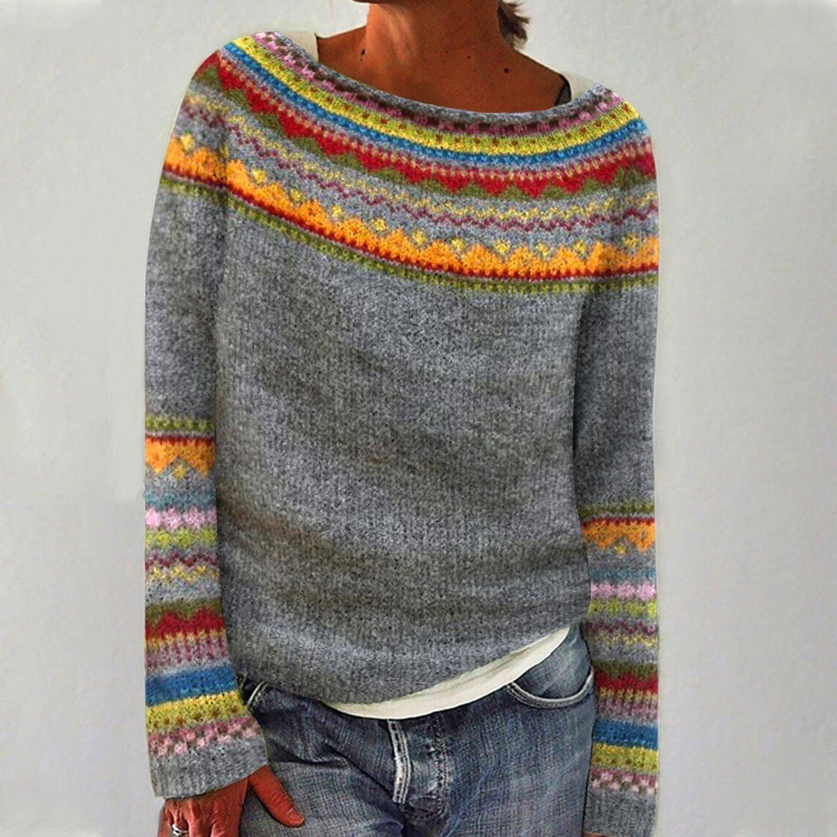 Elyse | Pull Rétro en Laine