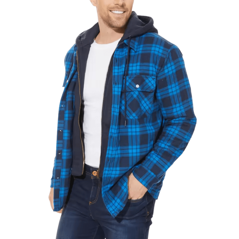 Léonce | Veste Classique à Capuche à Carreaux