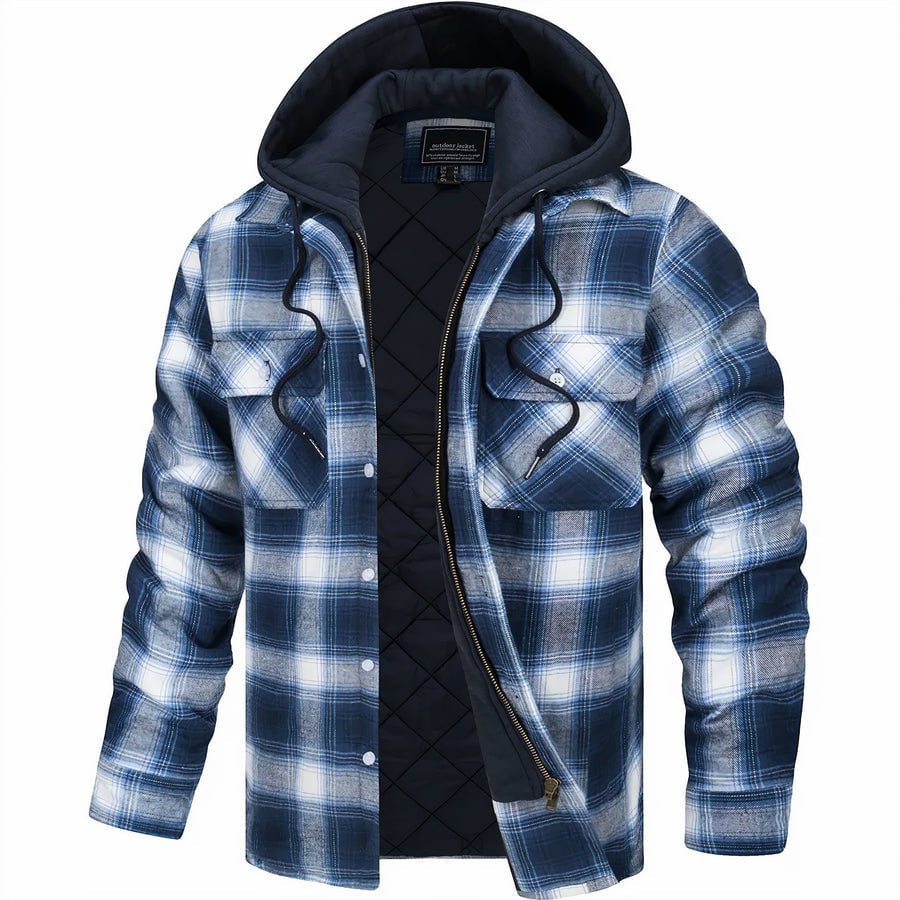 Léonce | Veste Classique à Capuche à Carreaux