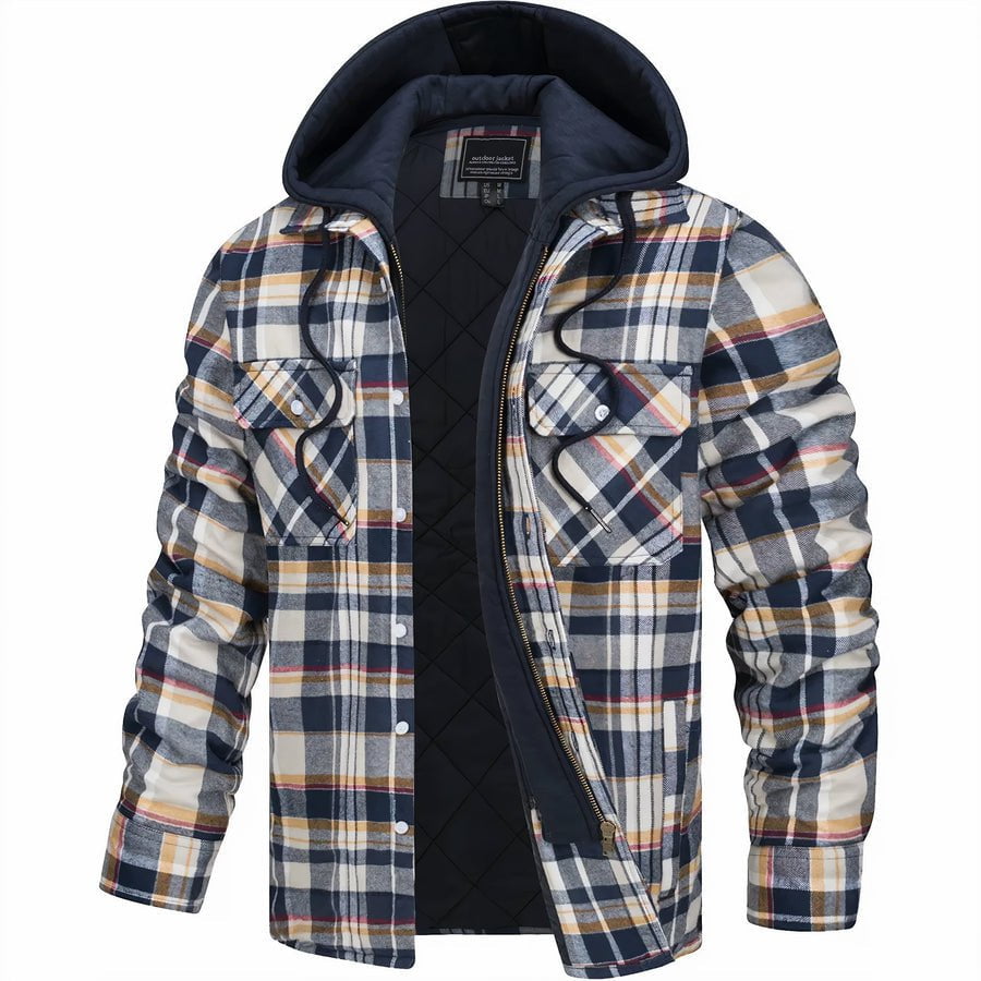 Léonce | Veste Classique à Capuche à Carreaux