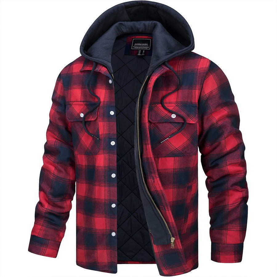 Léonce | Veste Classique à Capuche à Carreaux