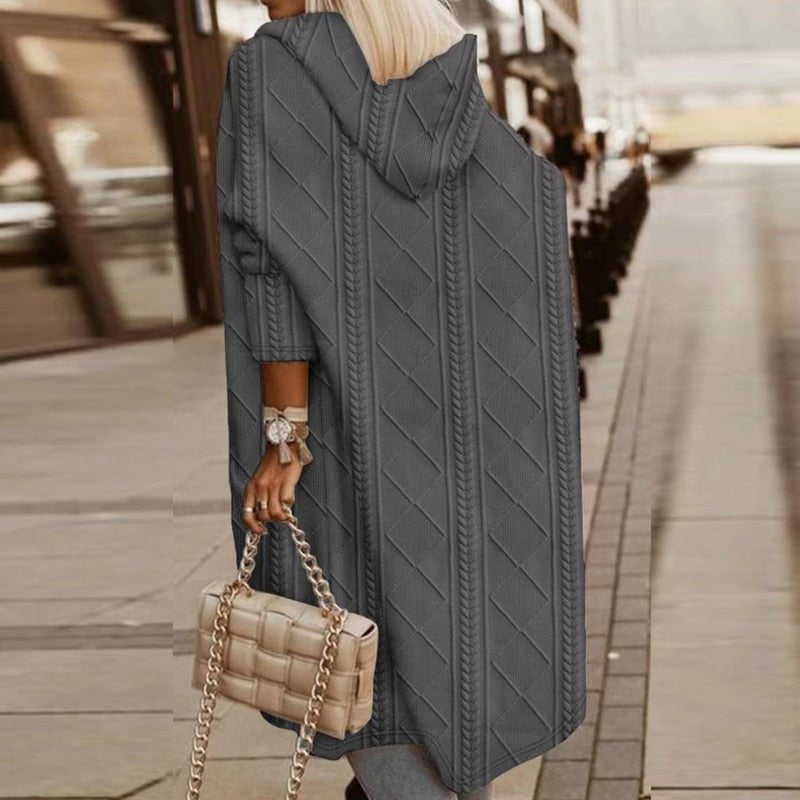 Johani | Cardigan À Capuche Long