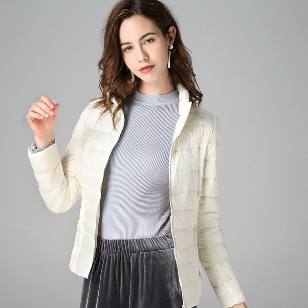 Amaris | Veste Ultralégère En Plumes De Canard Blanc