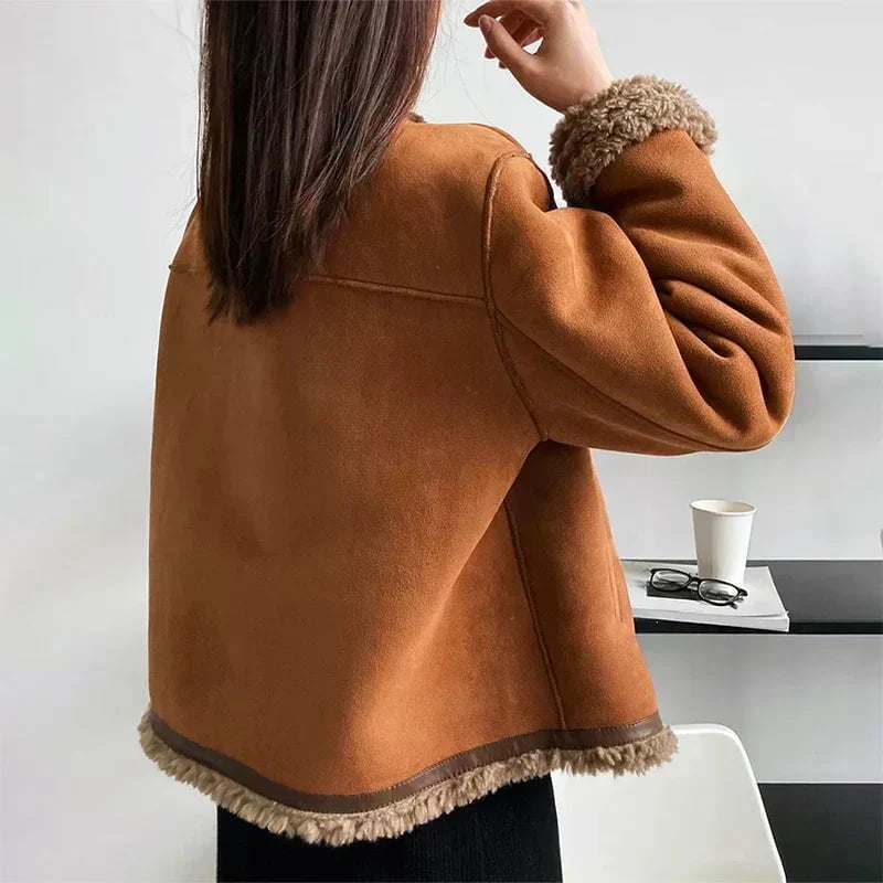 Lenoir™ | Manteau en peau de mouton avec boutons