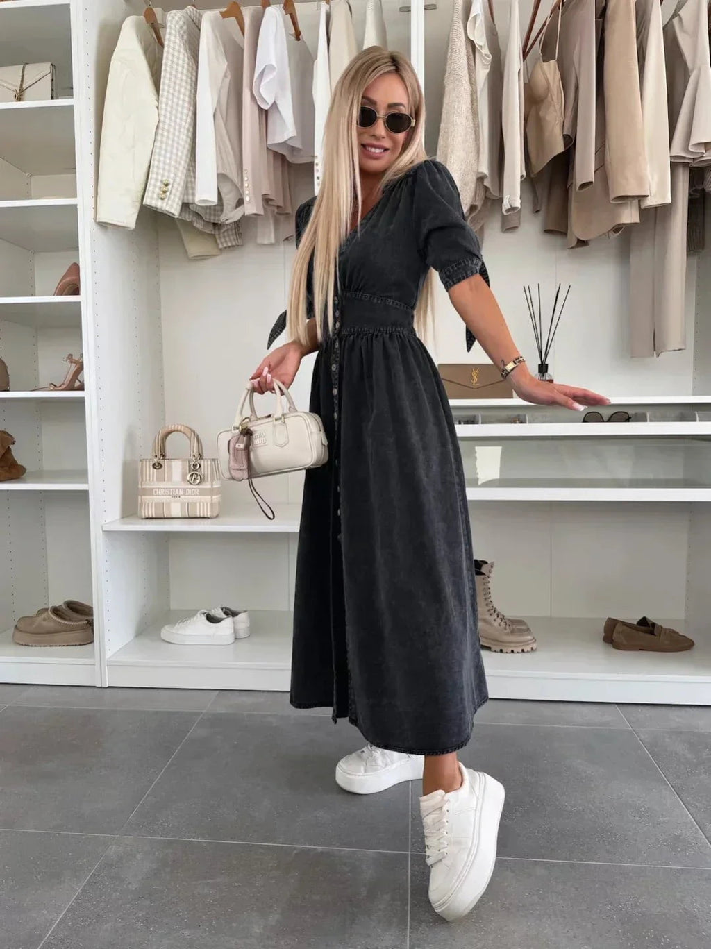 Ivanka | Robe en denim éclatante
