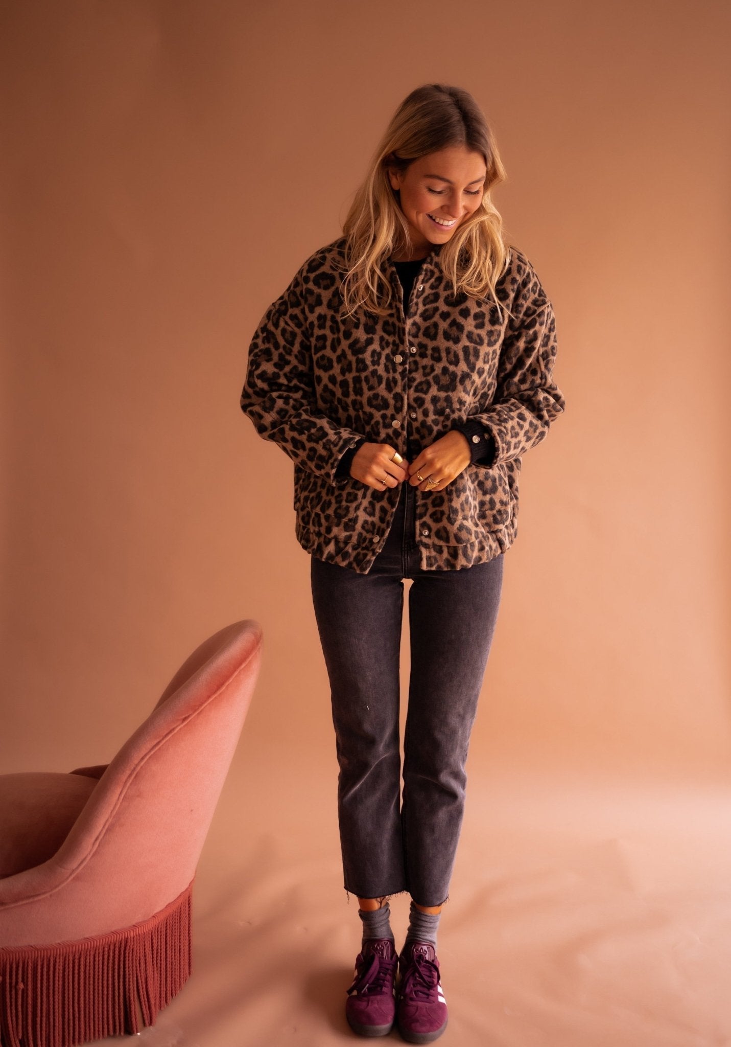Charlène™ – veste à imprimé léopard
