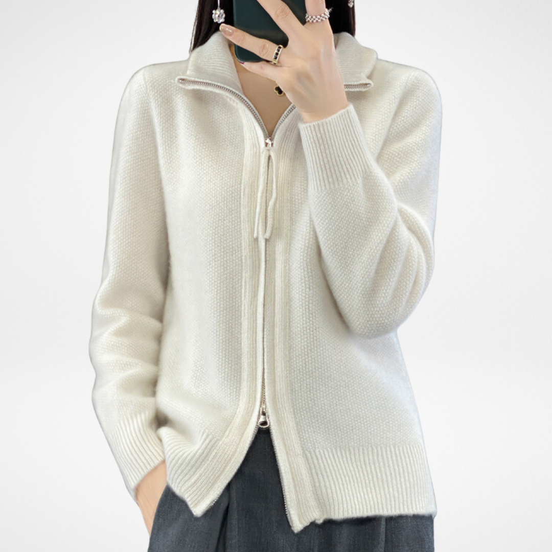 Lenoir™ | Cardigan zippé en cachemire