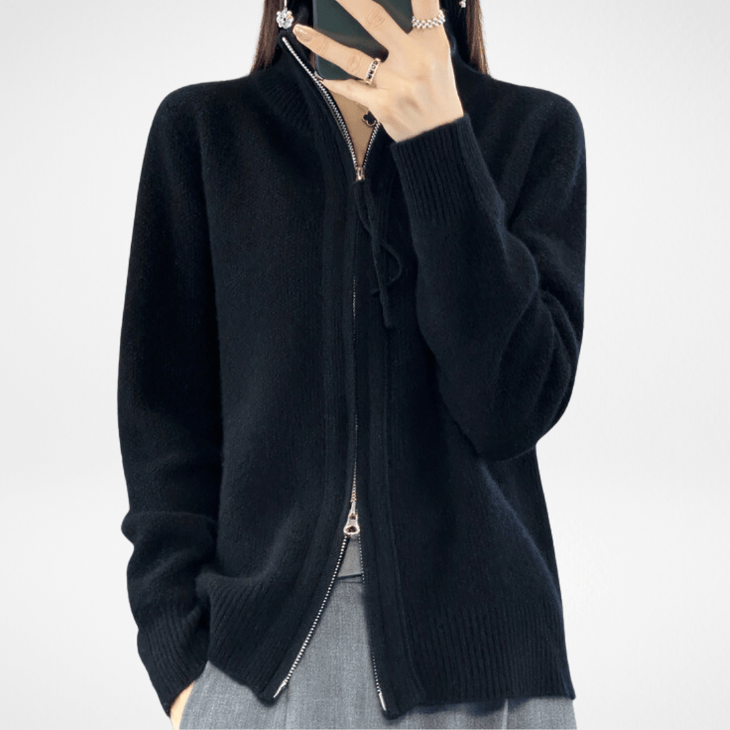 Lenoir™ | Cardigan zippé en cachemire