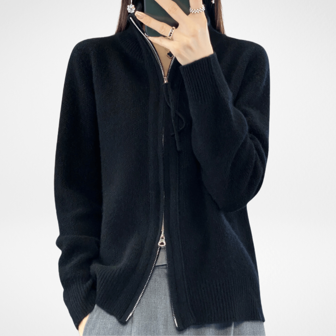 Lenoir™ | Cardigan zippé en cachemire