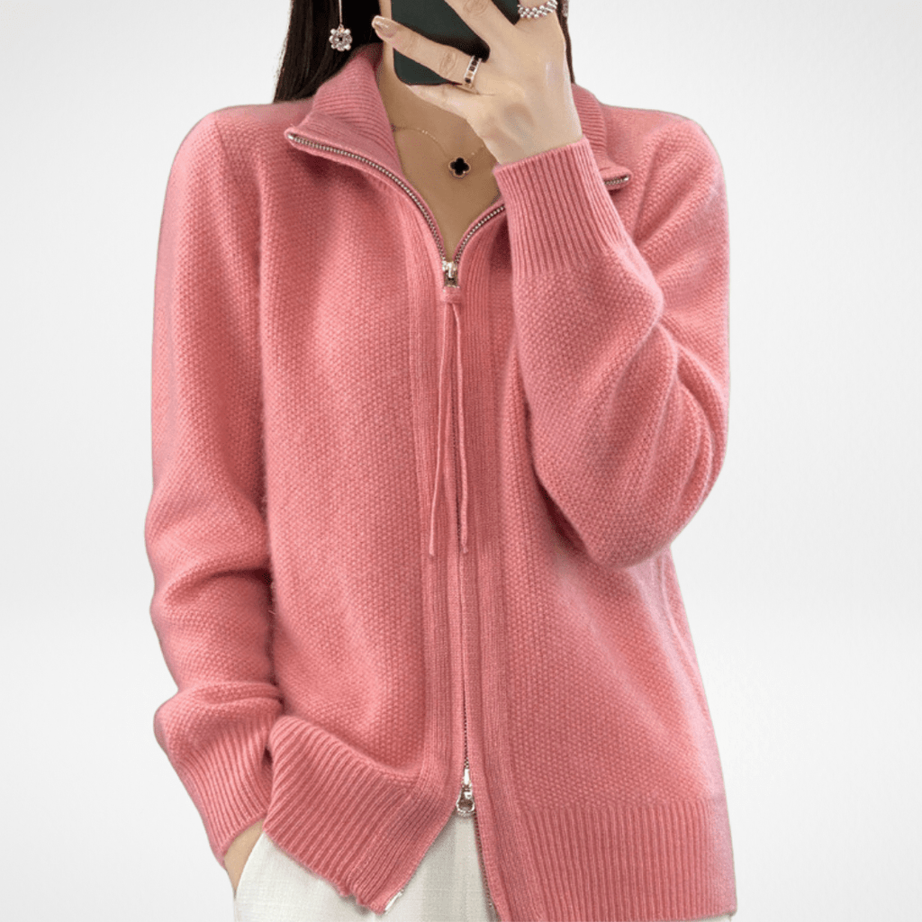 Lenoir™ | Cardigan zippé en cachemire