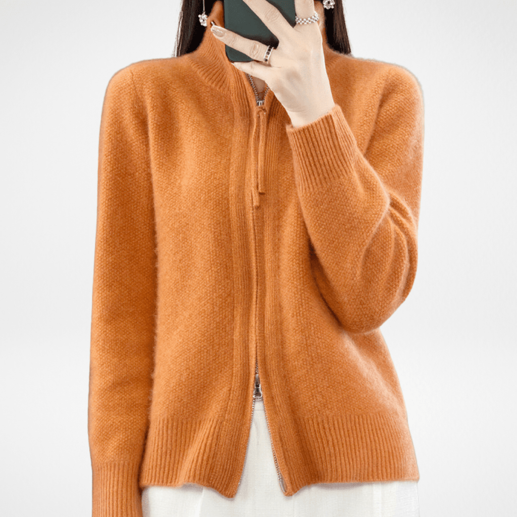 Lenoir™ | Cardigan zippé en cachemire