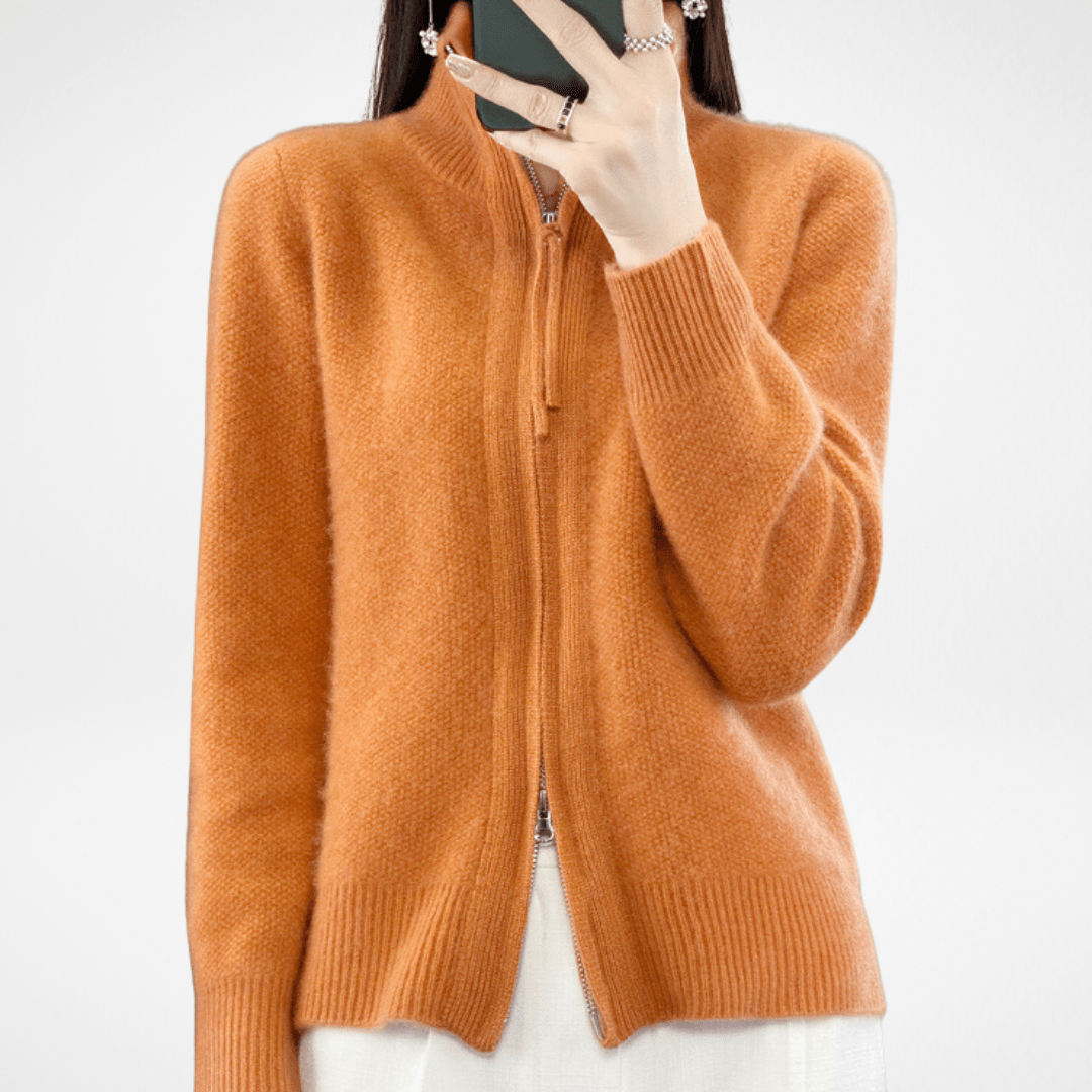Lenoir™ | Cardigan zippé en cachemire