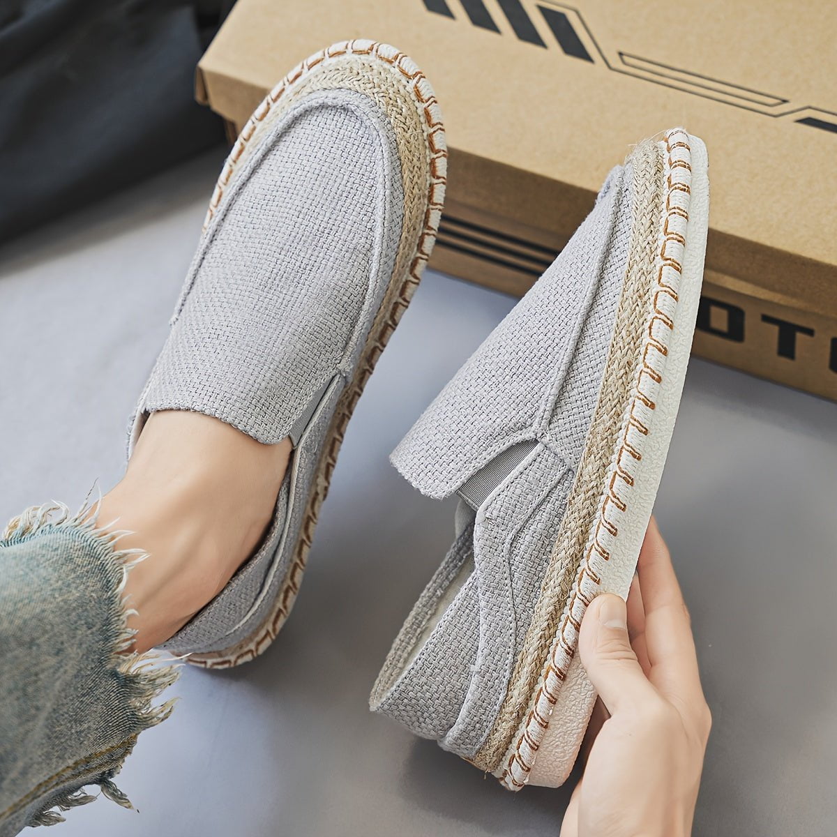 Lenoir™ | Chaussures sans lacets à motif marin