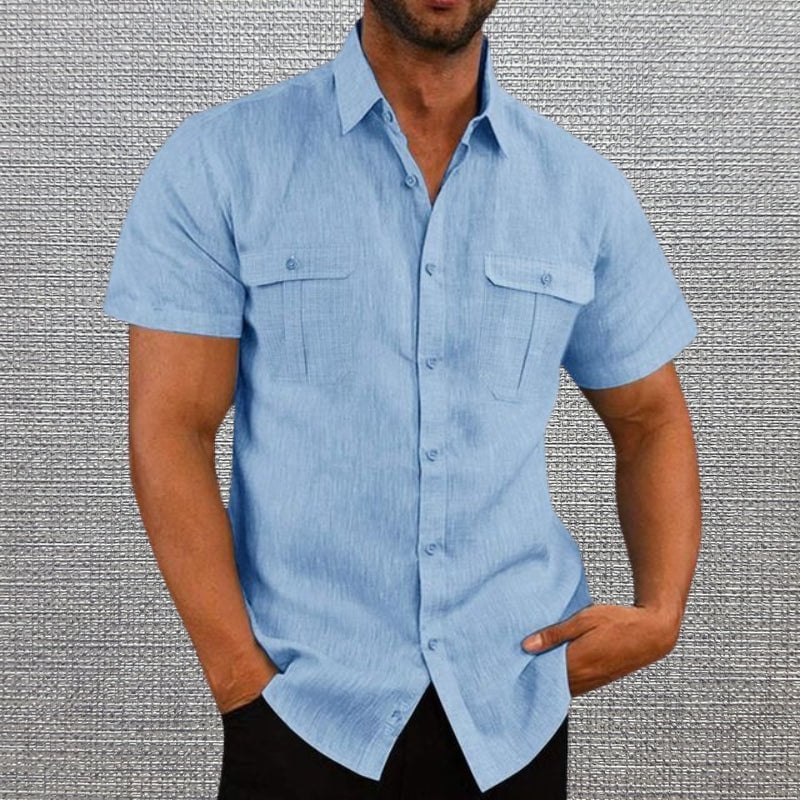 Lenoir™ | Chemise courte à deux poches