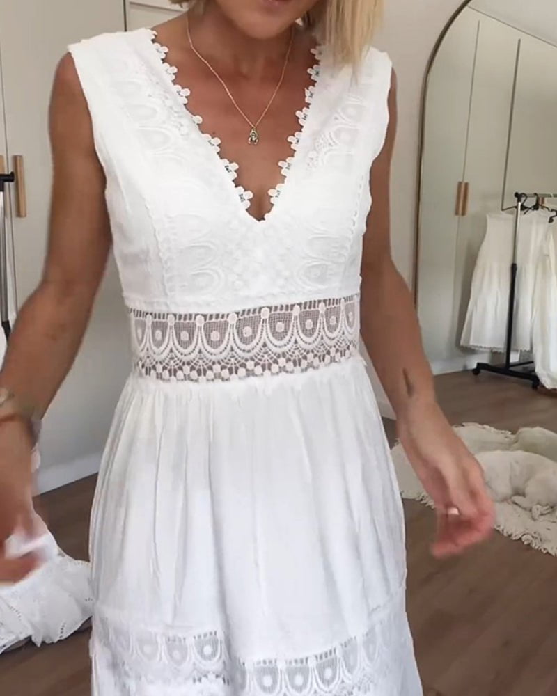 Clarisa - Robe à col en V