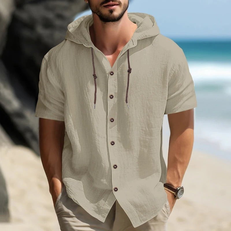 Lenoir™ | Chemise à manches courtes confortable avec capuche