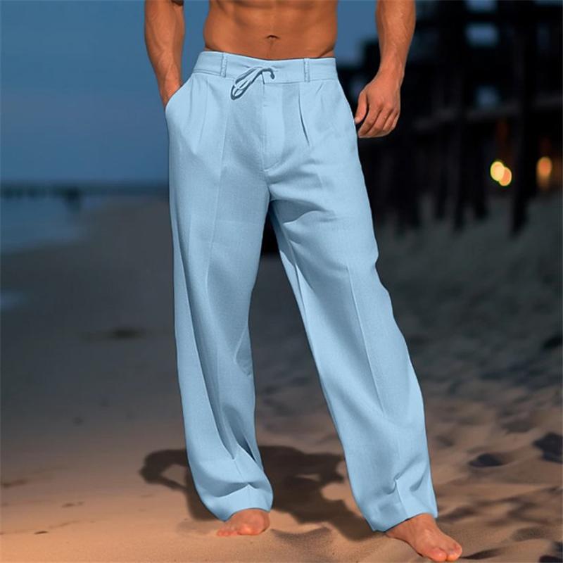 Lenoir™ | Pantalon uni en lin