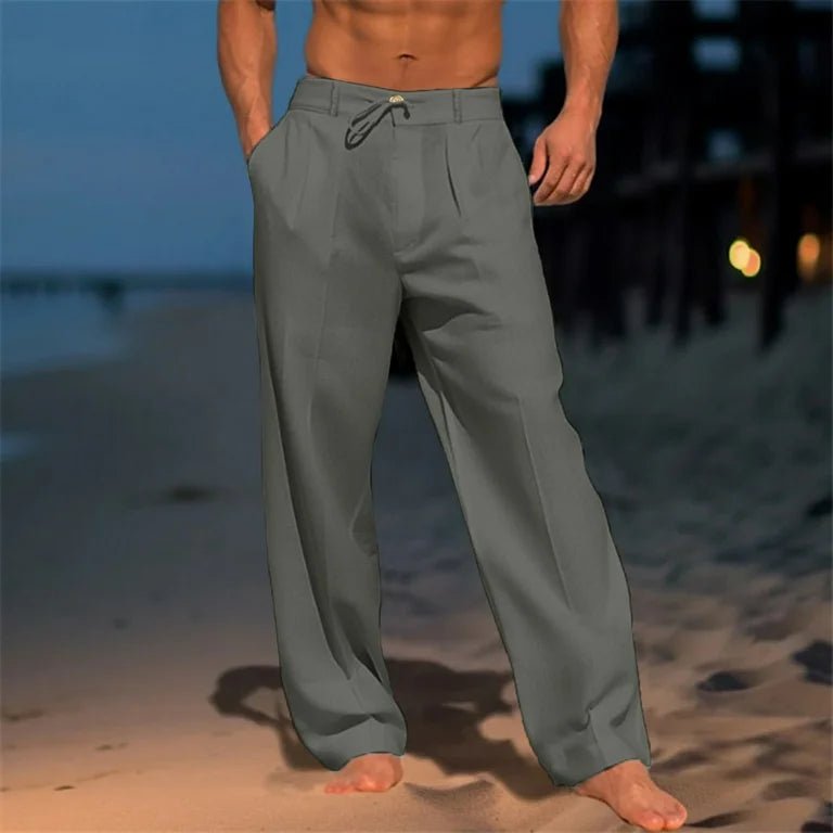 Lenoir™ | Pantalon uni en lin