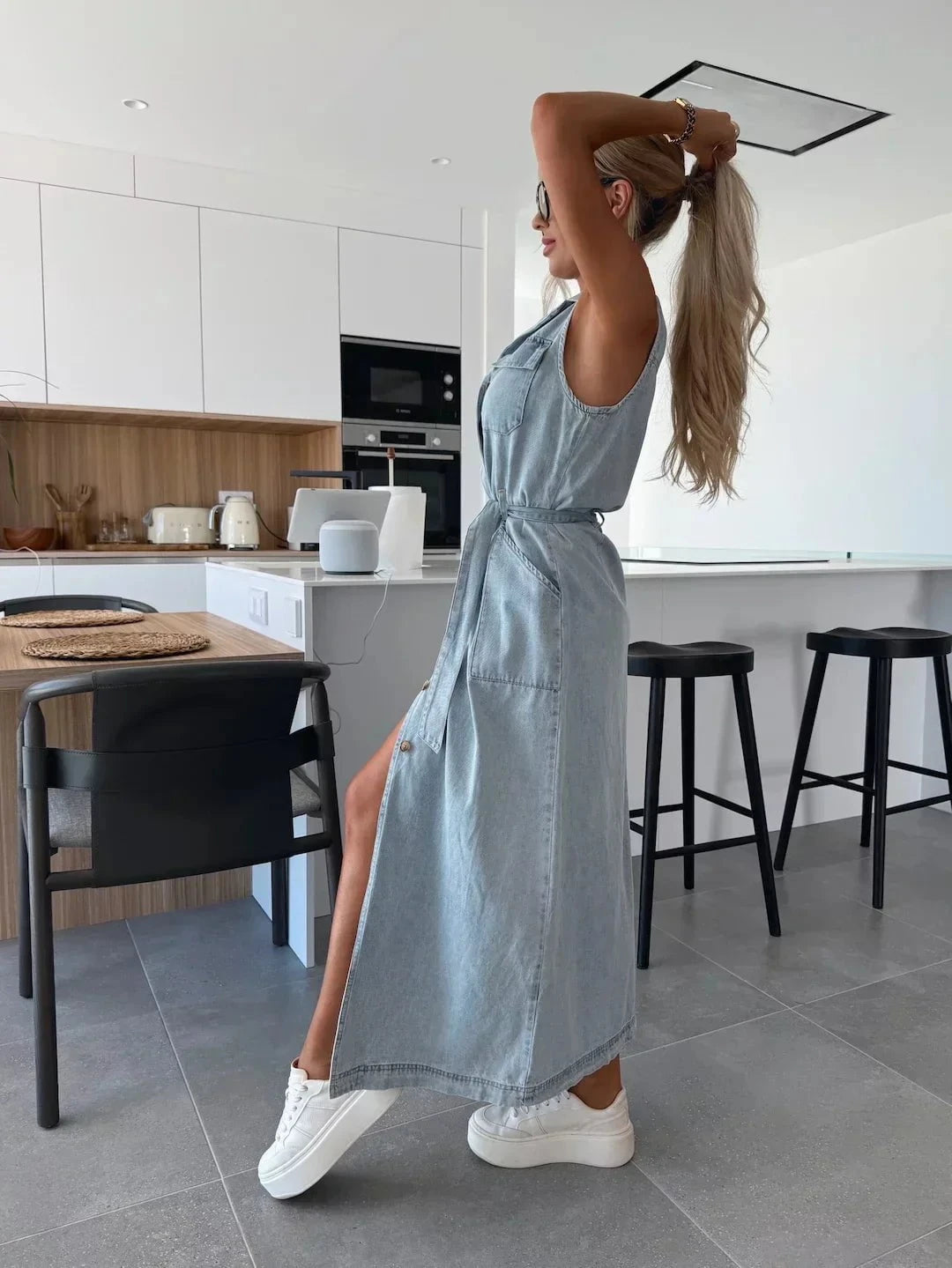 Lenoir™ | Robe longue en jean