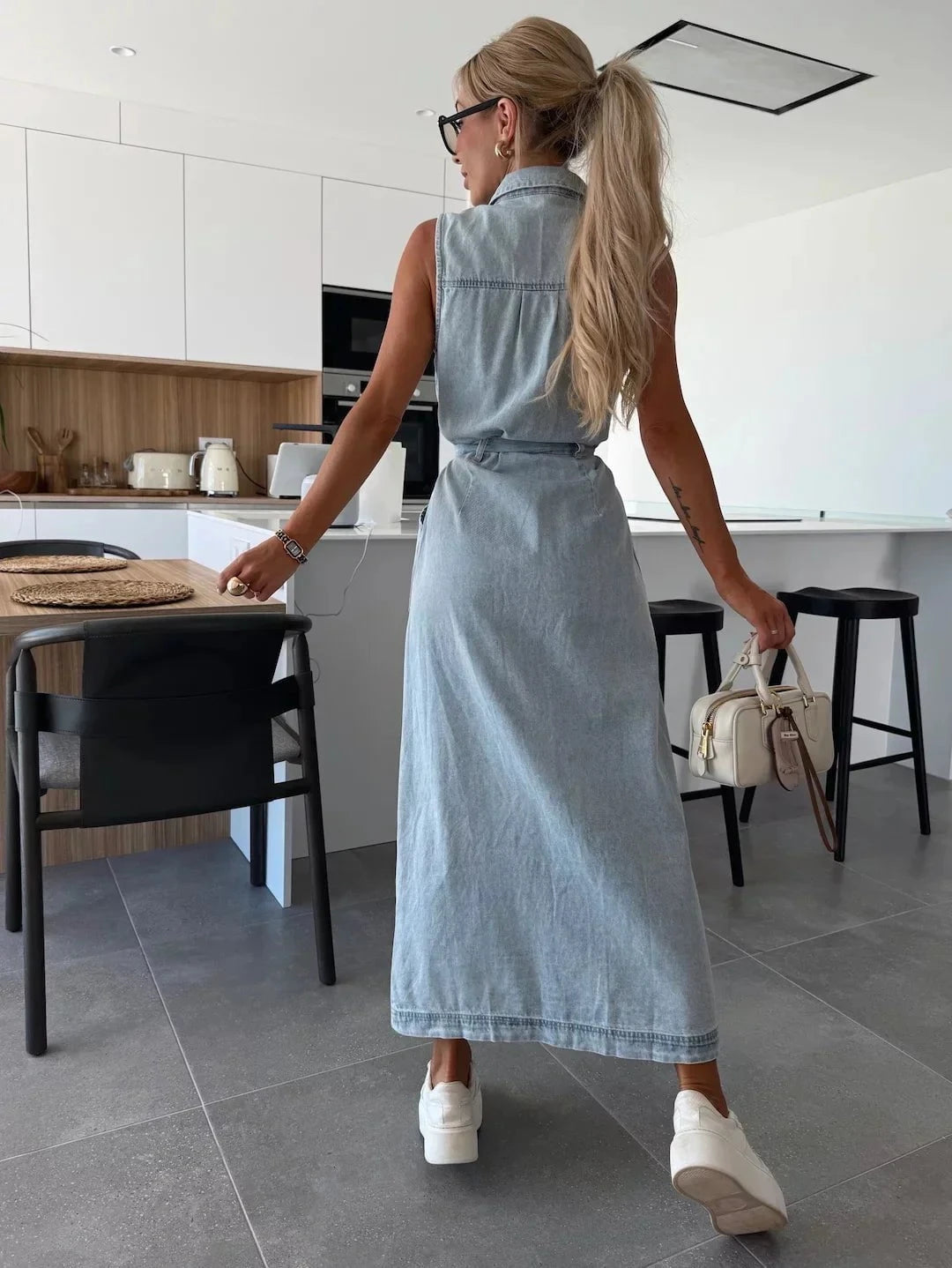 Lenoir™ | Robe longue en jean