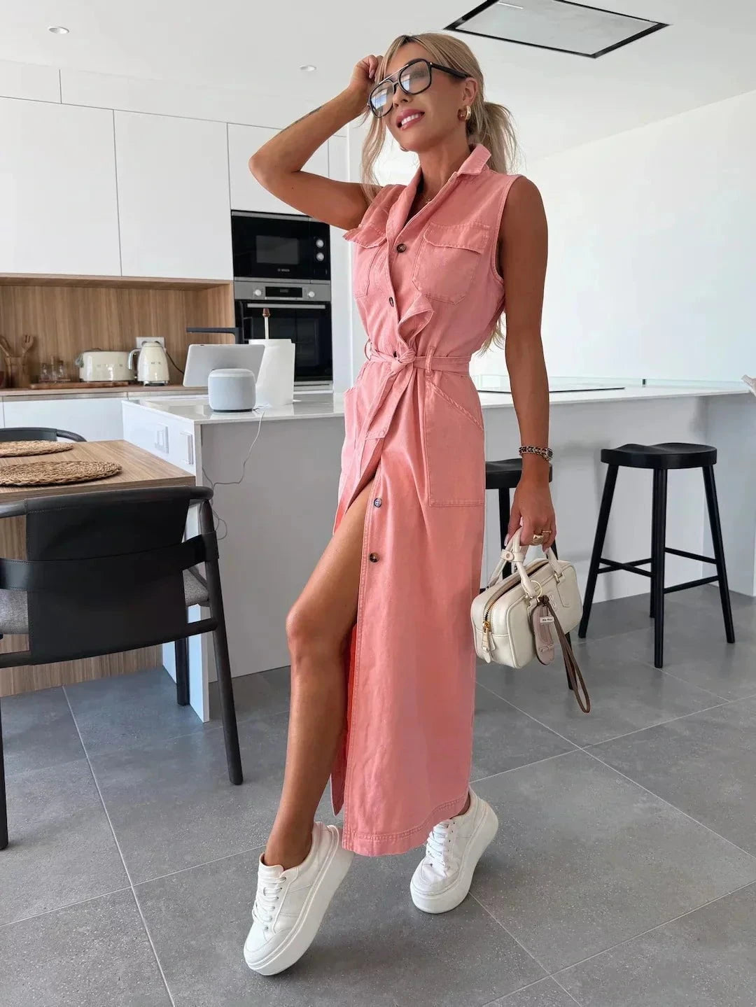 Lenoir™ | Robe longue en jean