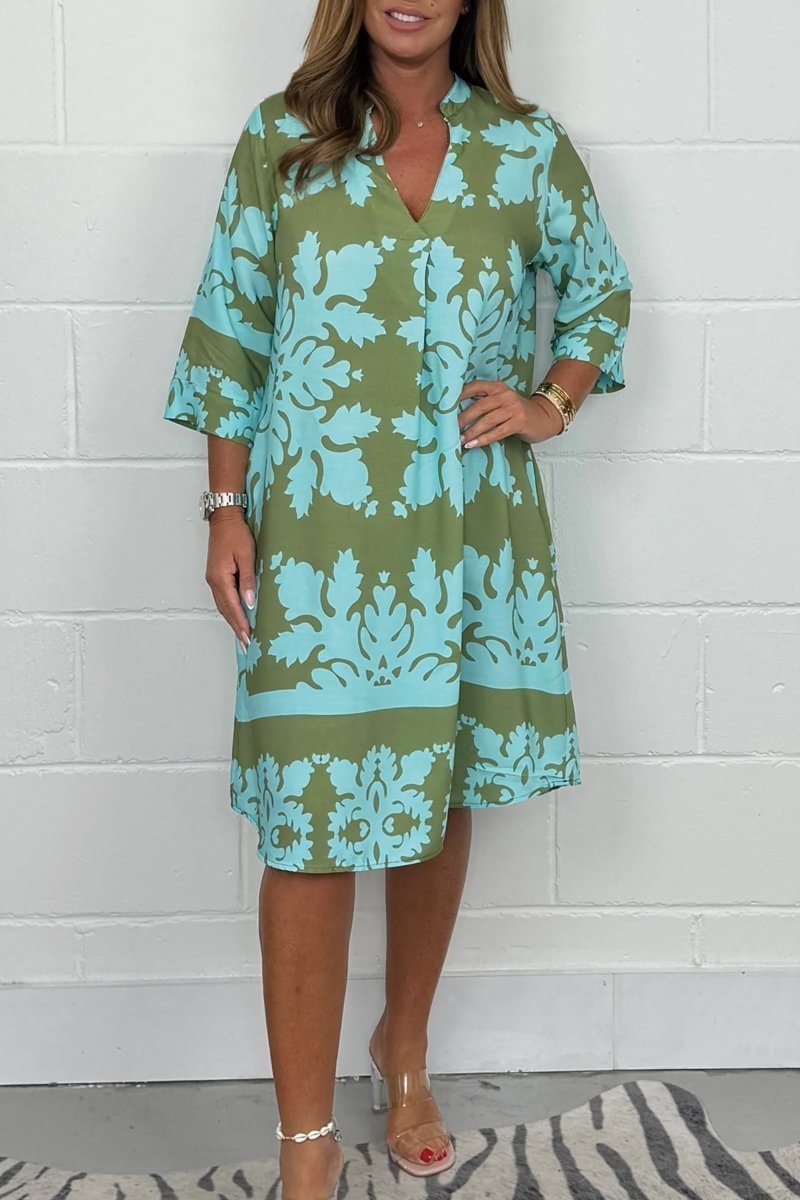 Isabelle | Robe printanière colorée