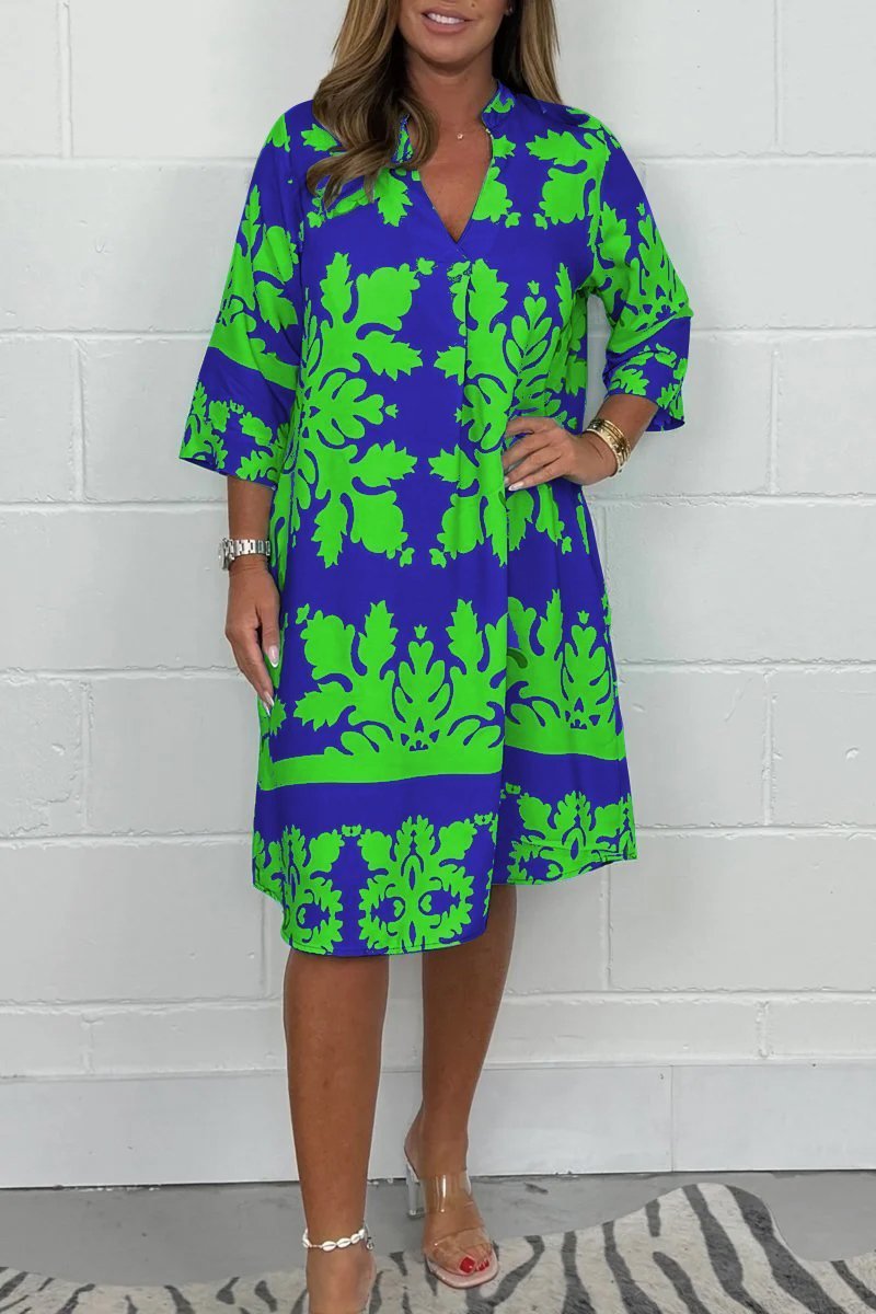 Isabelle | Robe printanière colorée