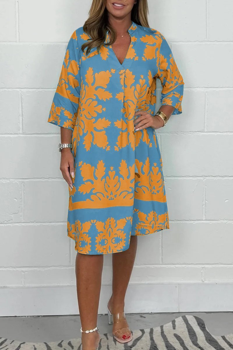 Isabelle | Robe printanière colorée