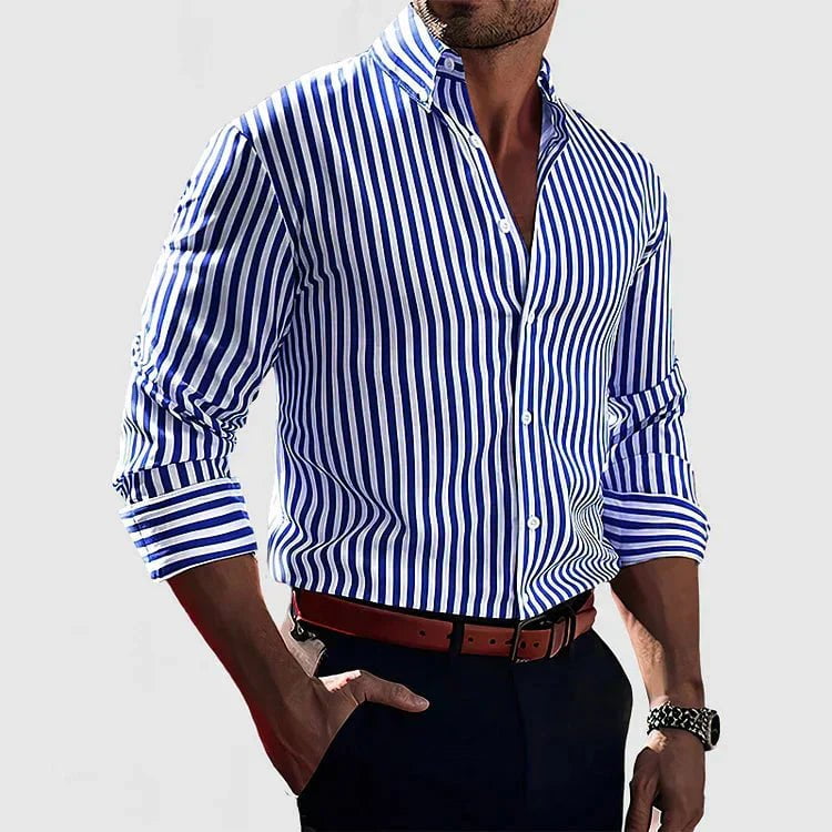 Lenoir™ | Chemise à rayures avec boutons