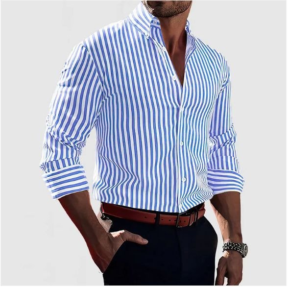 Lenoir™ | Chemise à rayures avec boutons