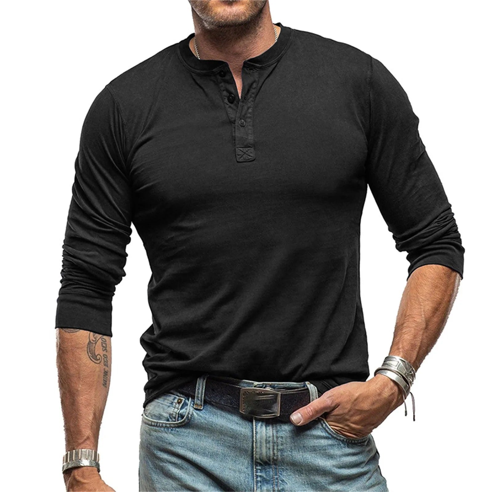 Lenoir™ | Chemise vintage à manches longues
