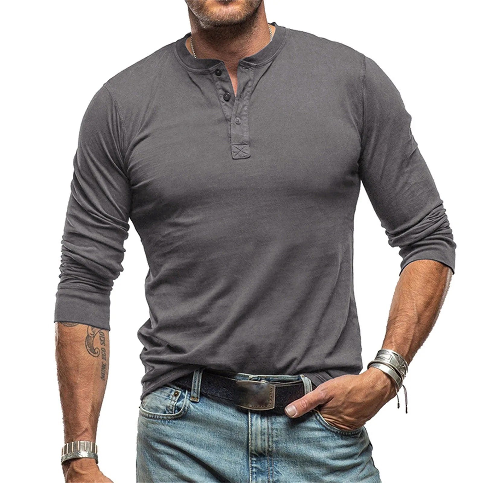 Lenoir™ | Chemise vintage à manches longues