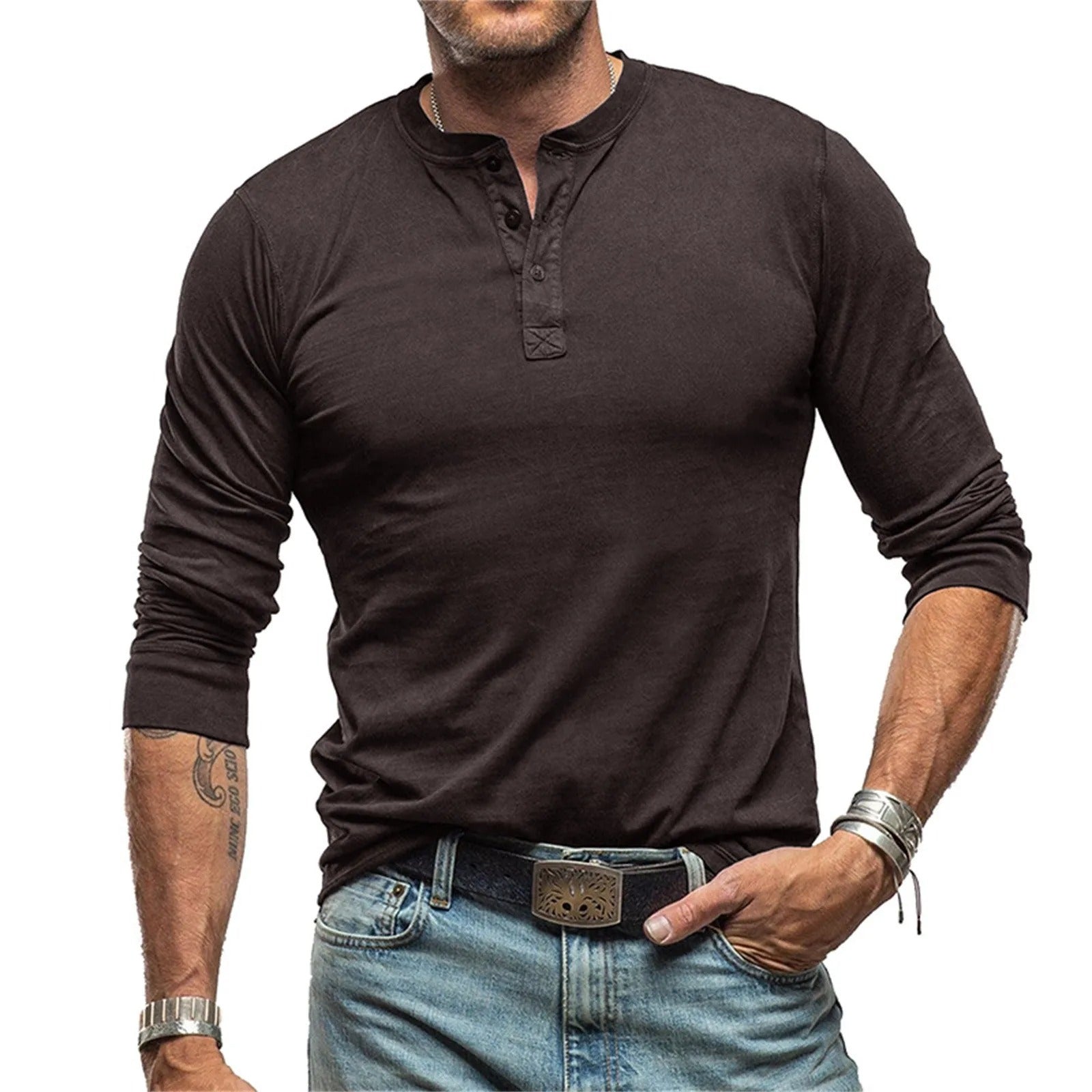 Lenoir™ | Chemise vintage à manches longues