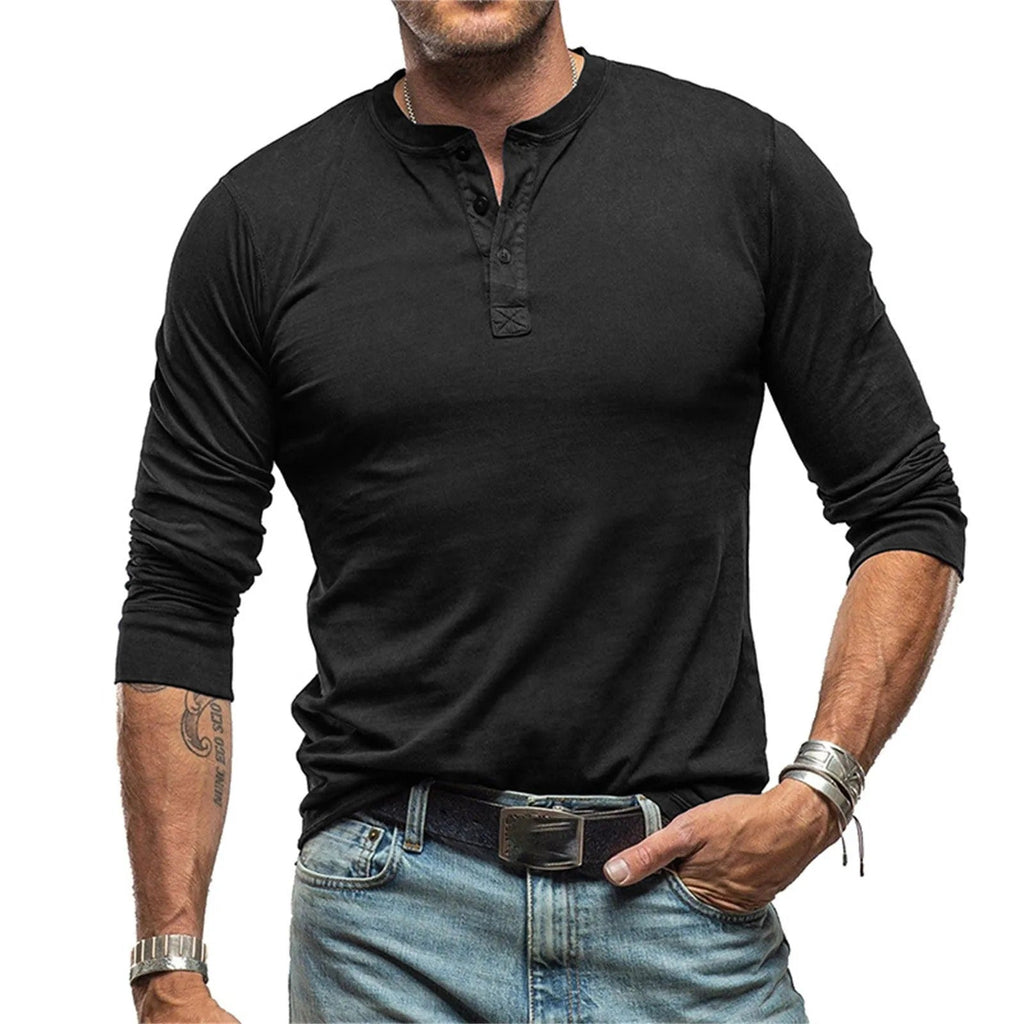Lenoir™ - Chemise vintage à manches longues