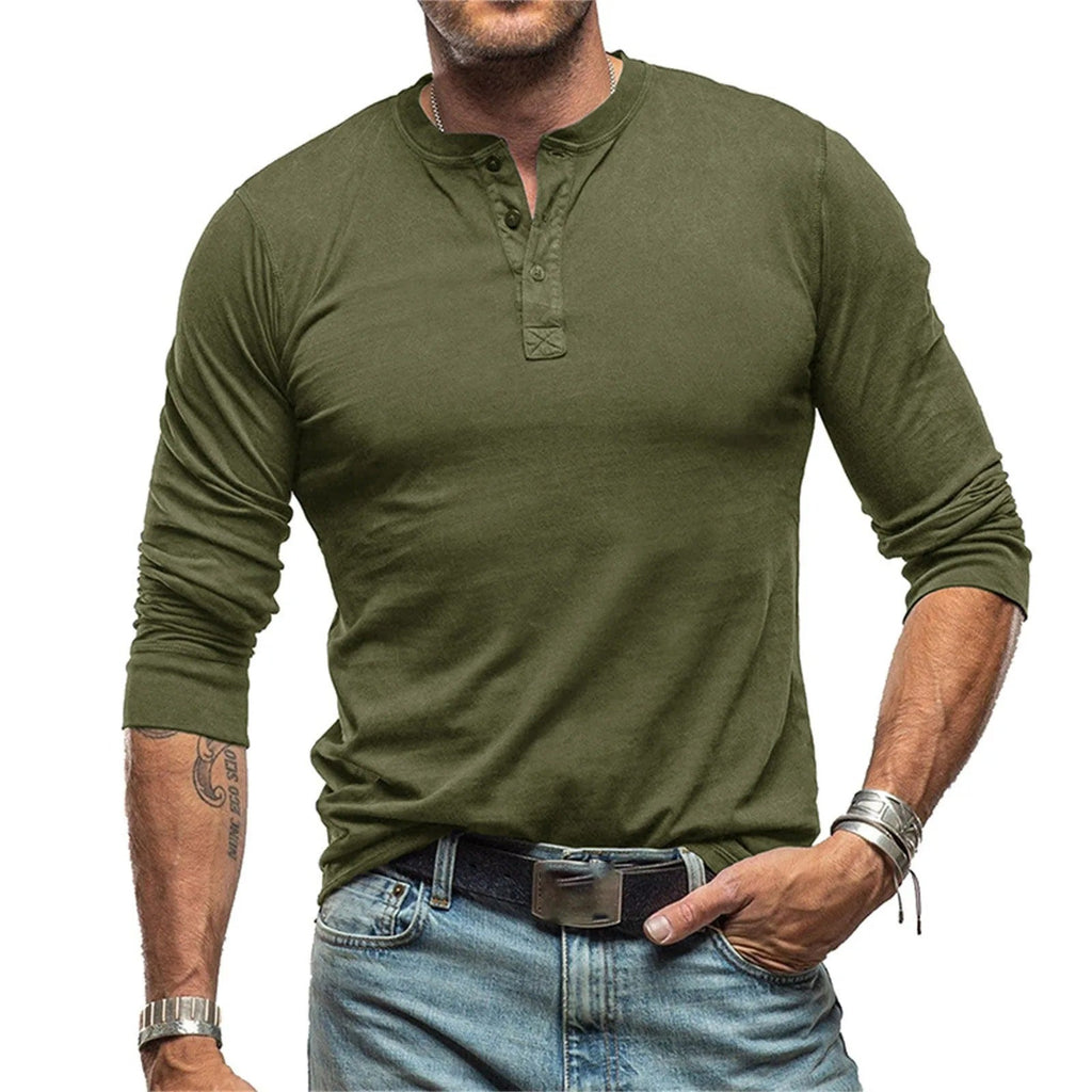 Lenoir™ - Chemise vintage à manches longues