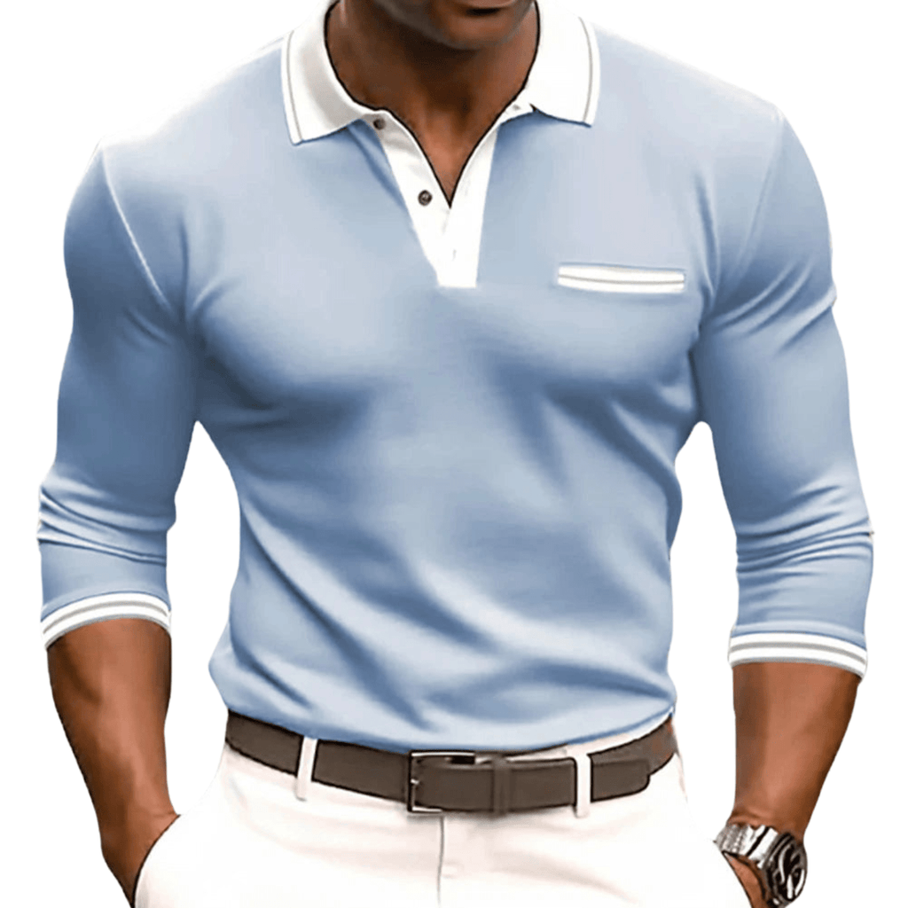Lenoir™ - Chemise à détails contrastés élégants