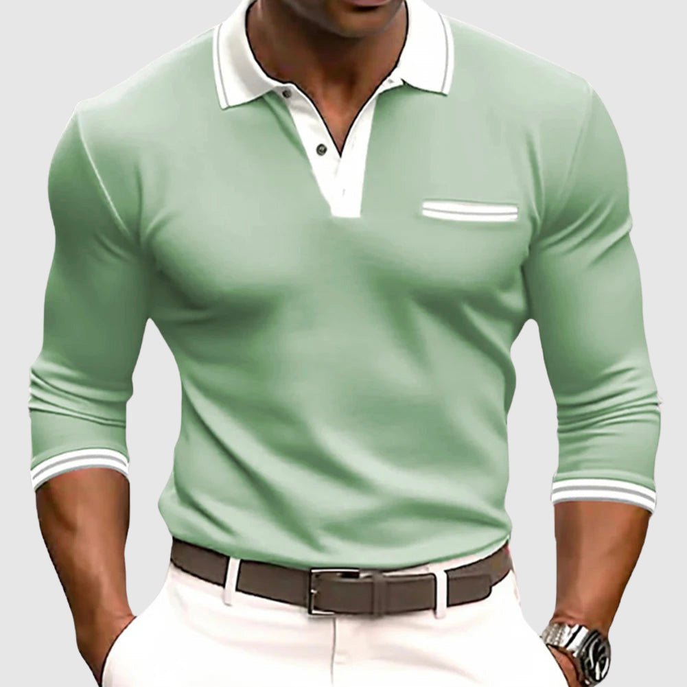 Lenoir™ - Chemise à détails contrastés élégants